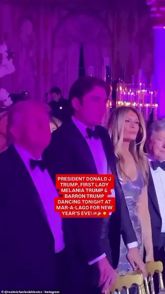 Privileged Access: Exclusive Glimpse into Trump's Inner Circle at Mar-a-Lago's New Year's Eve Celebration