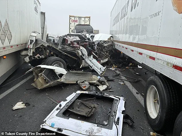 Massive Chain-Reaction Crash Shuts Down Both Directions of California's Highway 99 Amid Dense Fog, Triggering One of Region's Worst Pileups in Years