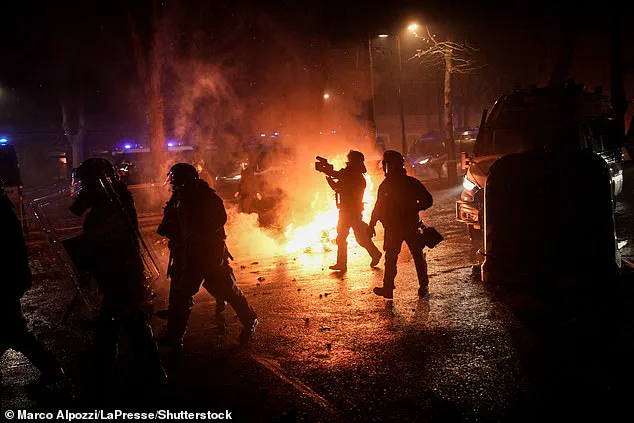 Eviction of Leftist Cultural Center Sparks Violent Clashes in Turin, Leaving Over 100 Police Injured