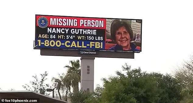 Authorities Intensify Search for 84-Year-Old Nancy Guthrie as Fragile Health Adds Urgency to Kidnapping Case