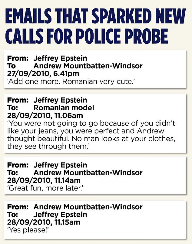 Epstein Files Implicate Prince Andrew in Buckingham Palace Dinner with Convicted Paedophile