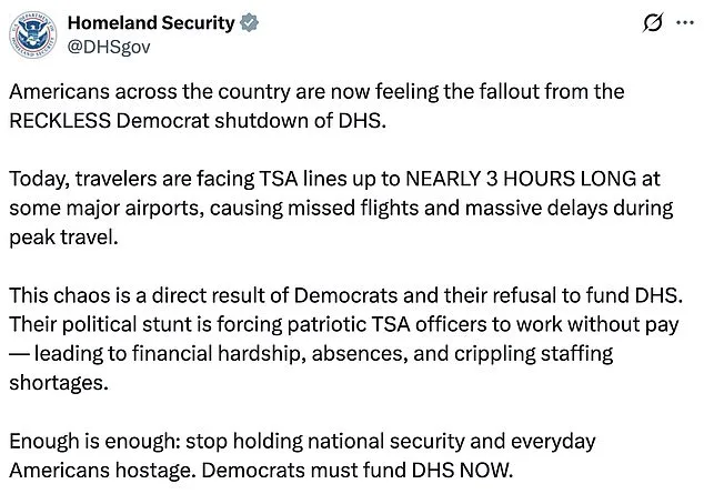 Federal Funding Lapse Sparks Airport Chaos as TSA Screeners Go Unpaid