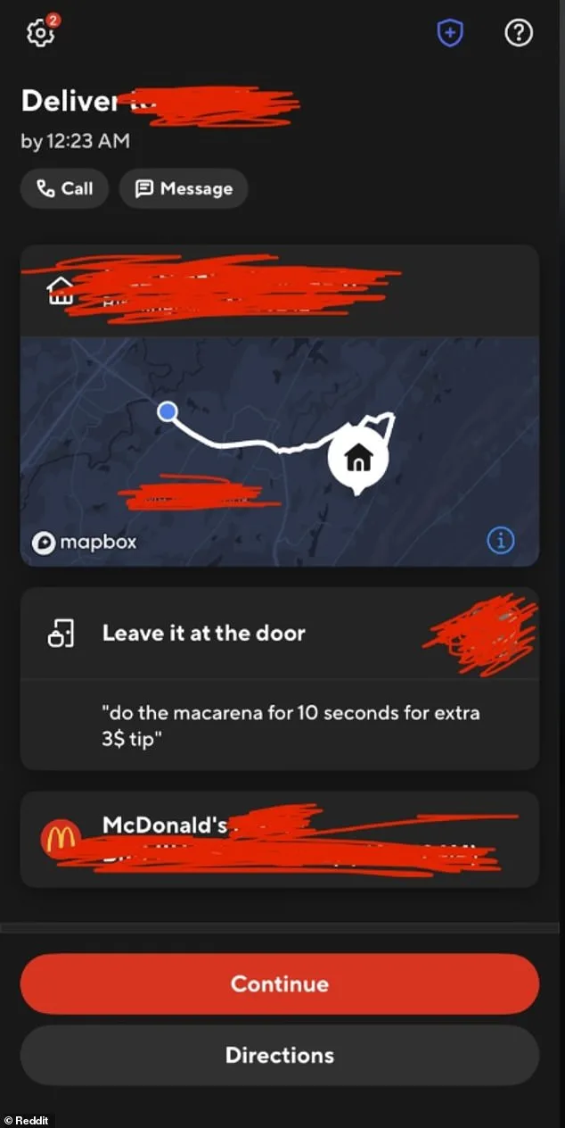 DoorDash Driver Sparks Viral Controversy After Customer Asks for Macarena Dance for $3 Tip in Gig Economy Debate