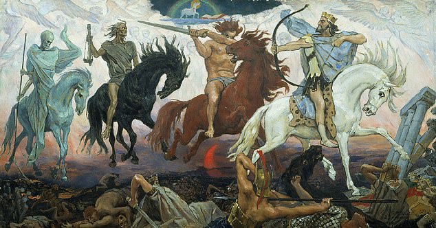 Iranian flag colors interpreted as cipher for Four Horsemen of Apocalypse