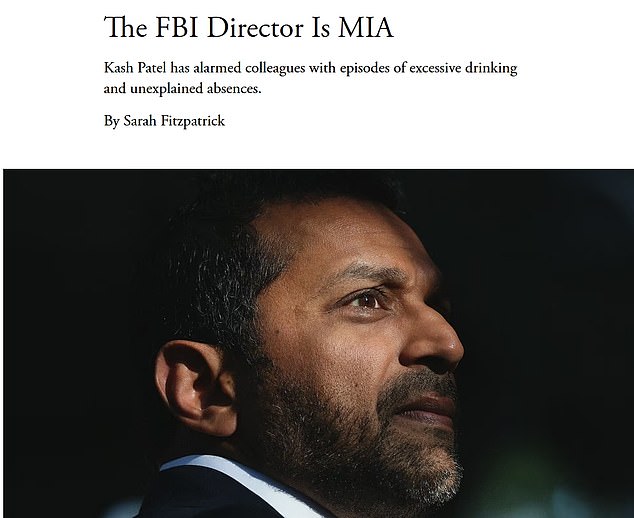 Patel Denies Drinking Allegations Amid FBI Fraud Indictment
