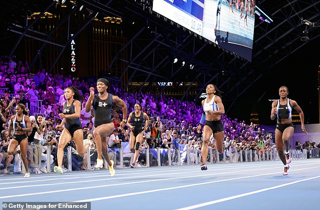 Controversial Enhanced Games debut in Las Vegas breaks only one world record.