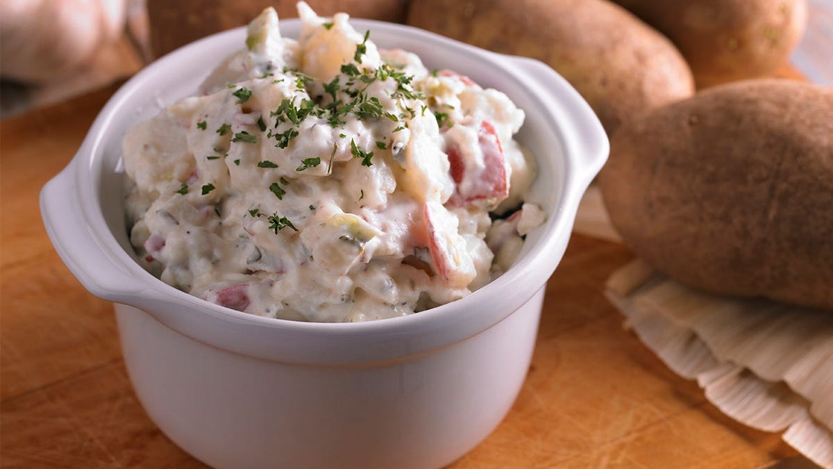Martha Stewart's minimalist potato salad sparks debate with six simple ingredients.
