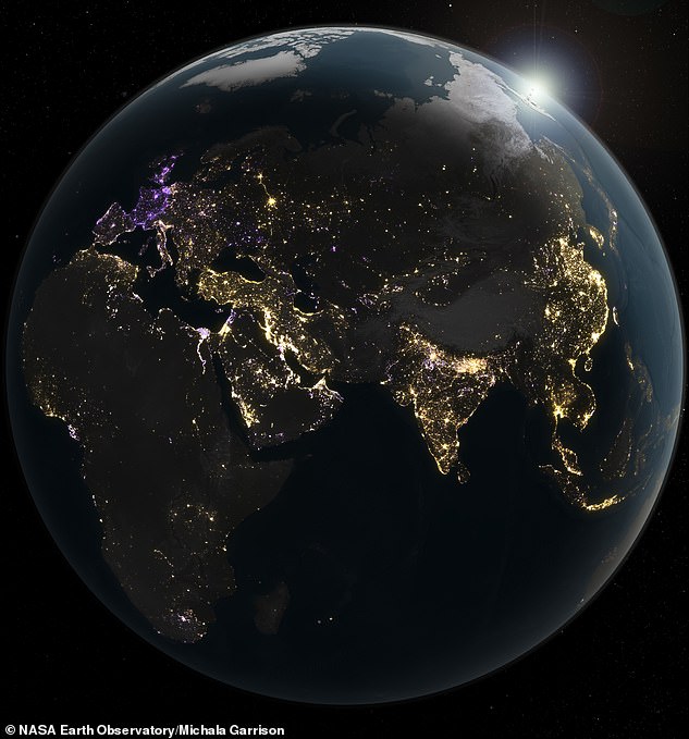NASA data shows UK night lights dimmed 22% from 2014 to 2022.